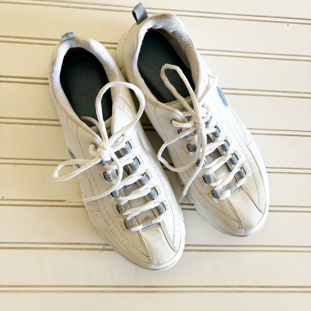 Skechers Flex‎ Elite Sneakers Size 9 Womens White Leather Walking Shoes 11798EW